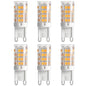 (6 Pack) ELEGRP G9 Led Bulb Non-Dimmable 6000K with Cool Light, G9 Base 120 Volt 320 Lumens 360 Beam Angle, 5 Watt Equivalent 40 Watt G9 Halogen Bulb