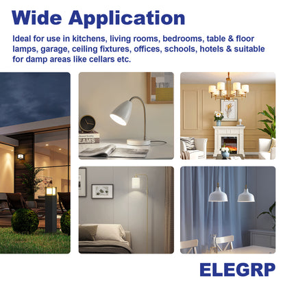 (6 Pack) ELEGRP G9 Led Bulb Non-Dimmable 6000K with Cool Light, G9 Base 120 Volt 320 Lumens 360 Beam Angle, 5 Watt Equivalent 40 Watt G9 Halogen Bulb